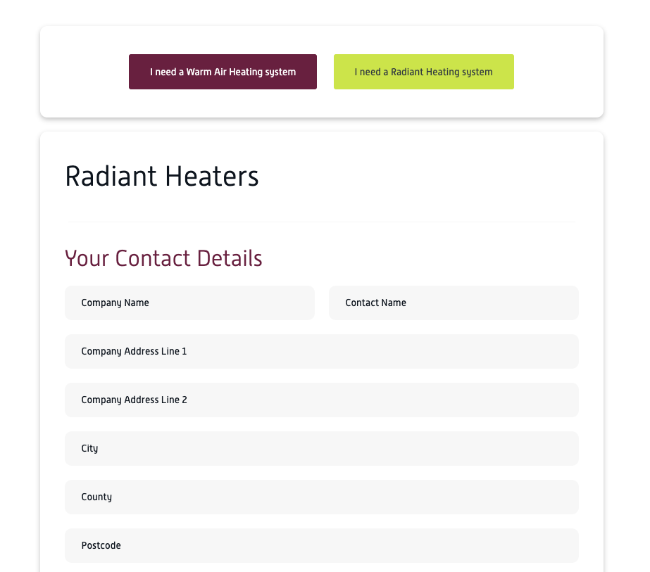 Request a Design & Quote with Reznor